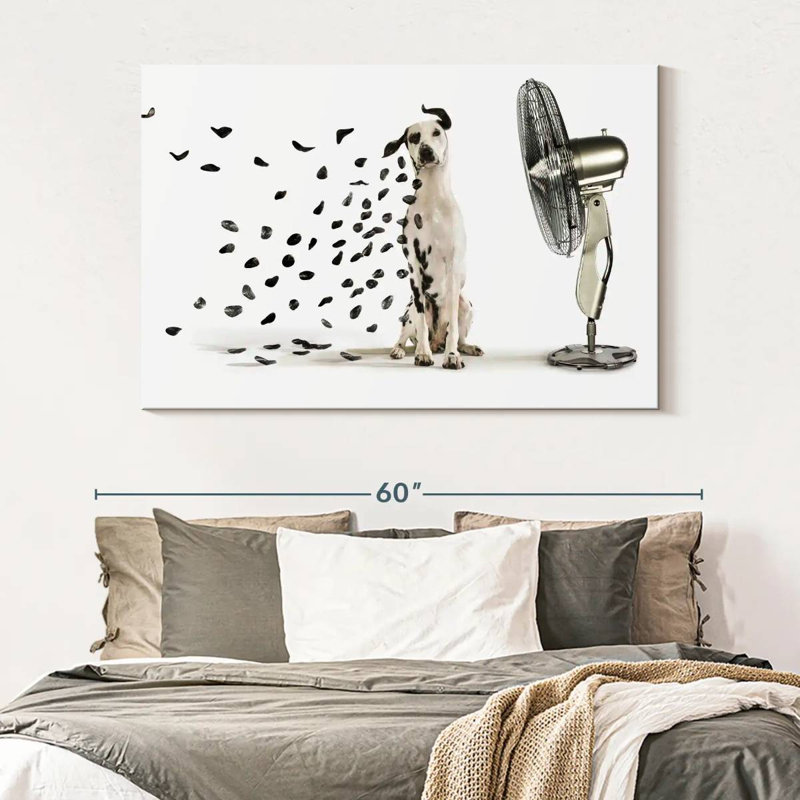 Windblown Dalmatian Spots Canvas Print, 51" H x 34" W x 1.25" D