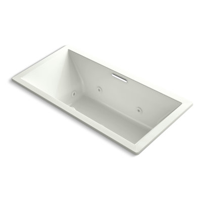 Underscore Drop-In Whirlpool with Heater Without Jet Trim and with Center Drain