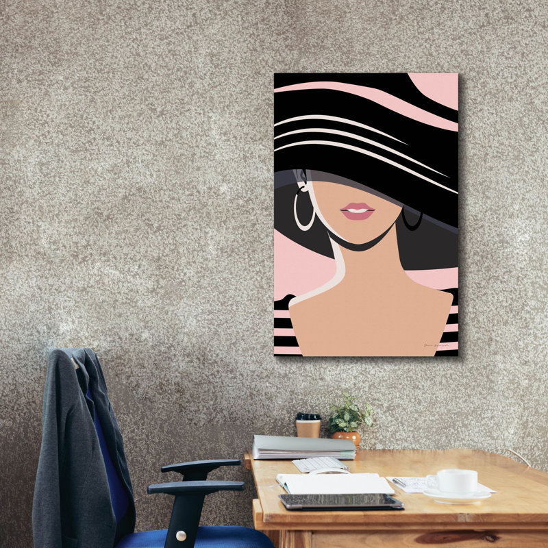  «Beach Chic 3 Blush» par Omar Escalante, art mural sur toile, 26 po x 40 po