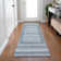 Machine Washable Indoor/Outdoor Xhevrie Denim Rug