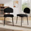 Ensemble de 2 chaises de salle à manger rembourrées, chaises de cuisine rembourrées en similicuir avec siège rembourré et pieds en métal, chaises de salle à manger modernes et contemporaines pour la cuisine, la salle à manger, le meuble-lavabo, le salon-432612805