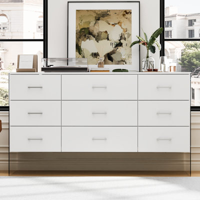 9-Drawer Dresser With Elegent Design by Ebern Designs