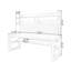 Bureau rectangulaire en bois massif brun-118509470
