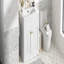 Meuble-lavabo moderne avec lavabo en céramique élégant et rangement spacieux-113642706