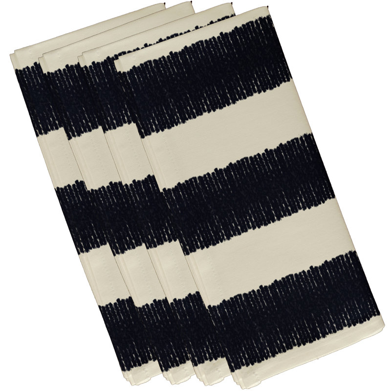 Ensemble de serviettes 4 pièces Avander, L 18 po x L 18 po, Bleu marine