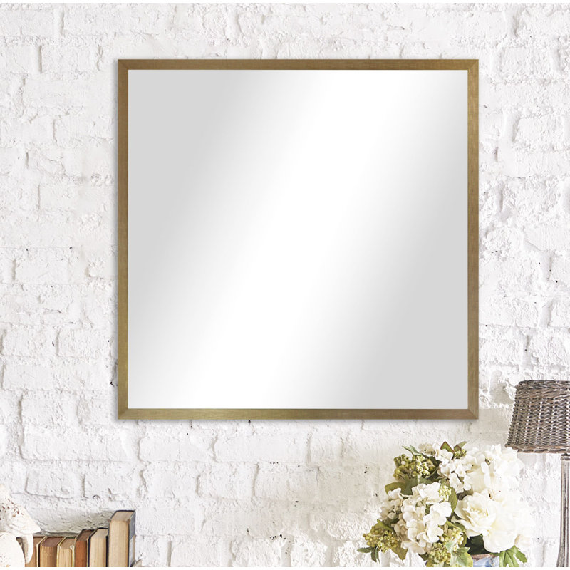 Whitworth Metal Flat Mirror, 35.125" H x 35.125" W
