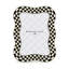 Wavy Check Silver Plated Frame
