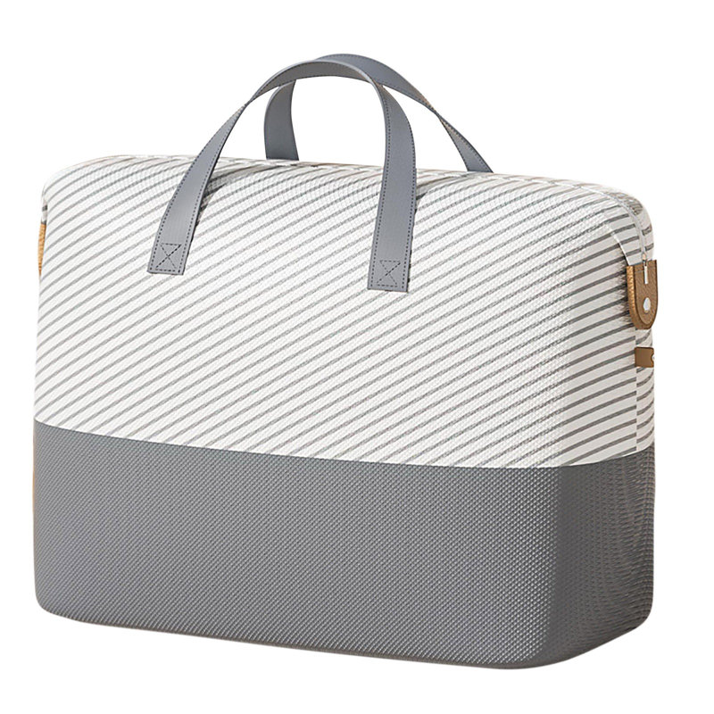  Large Storage Bags, Clothes Storage Bins Heavy Duty Storage Containers with Reinforced Handles, Closet Organizers and Storage for Clothing, Sweater, Comforter, Bedding, Gray