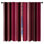 Red Stripes Window Curtains  Pattern Sheer & Room Darkening - 2 Panels