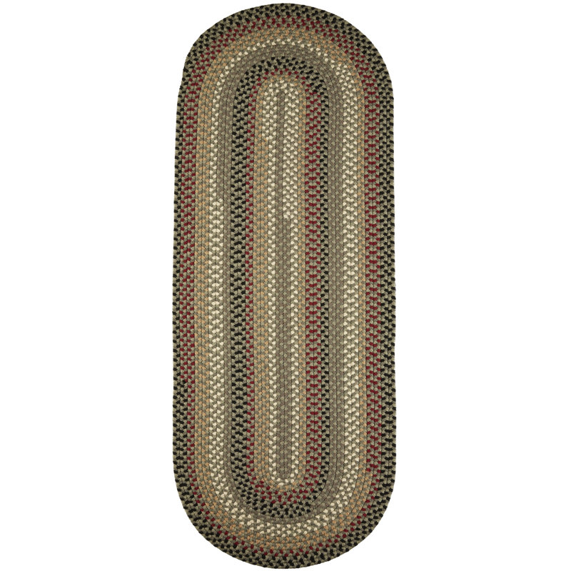Mako Synthetic Geometric Indoor / Outdoor Rug, Runner 2' x 6'
