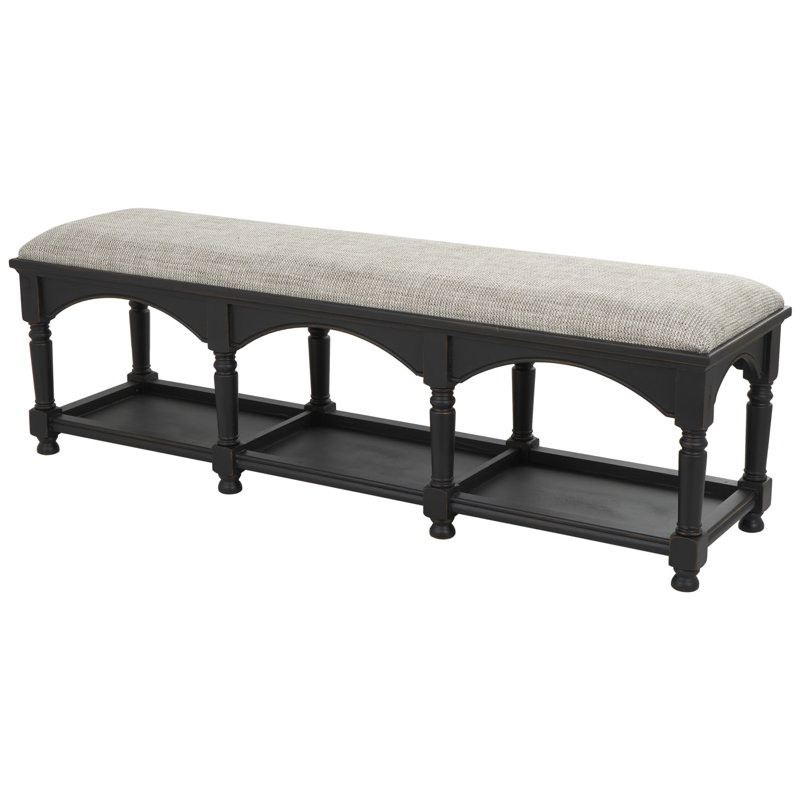 Banc de rangement en bois FBLack