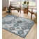 Violia Moroccan Bloom Medallion Area Rug – Plush Textured Accent with Non-Slip Backing