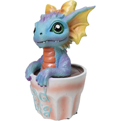 Ruth Thompson Artisan Iced Tea With Martha Drake Wyrmling Dragon In Cup Figurine