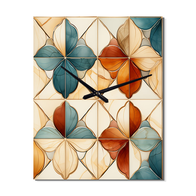 Jareena - Horloge murale moderne bohémienne et éclectique, Très grand
