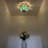 Benicia  Tiffany Ceiling Lights Fixture Brown Green Stained Glass LED Bulbs Included 12" W*12" D*8" H