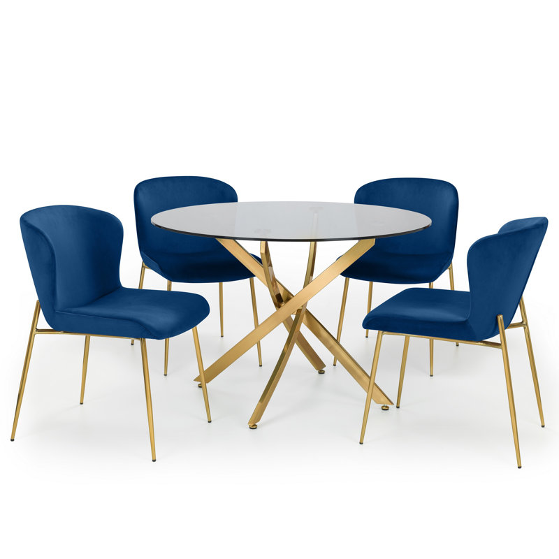 Gerson 4 - Person Dining Set, Grey