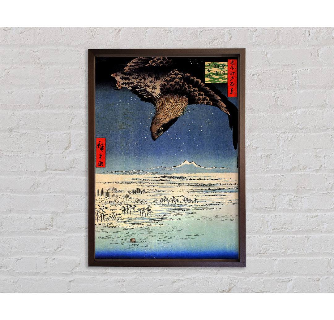 Hiroshige Fukagawa Susaki - Einzelner Bilderrahmen Kunstdrucke auf Leinwand