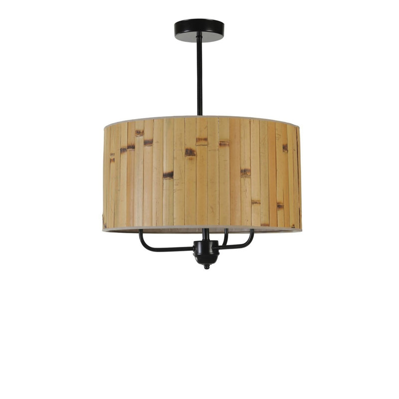Chandle Chandelier, Oak/Black