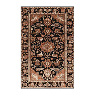 Tapis brun lavable à la machine