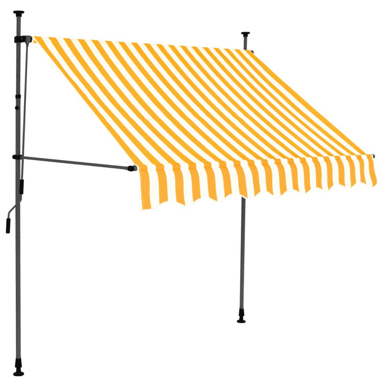 Dakota Fields 120cm D Polyester Cover Retractable Window Awning