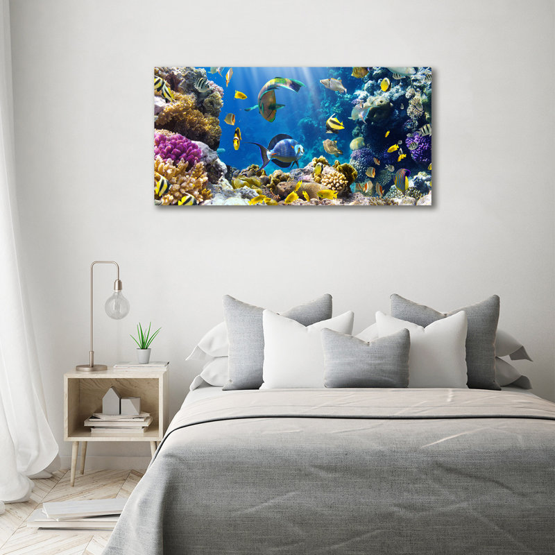 Canvas Print - Wall Art - Prints On Canvas - 140X70 Image Picture Theme: Coral Reef