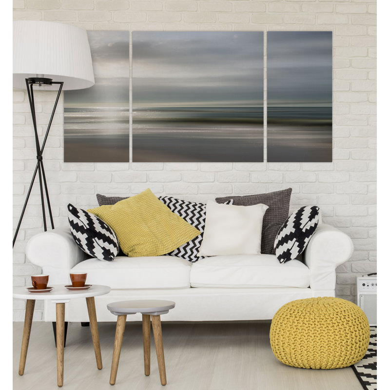" Setting Sun " 3 - Pieces, 40" H x 80" W x 1.5" D
