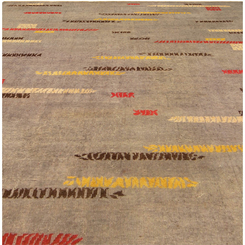 Vintage One-of-a-Kind Rectangle 6'8" X 10' Hand Knotted Area Rug