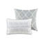 Édredon 6 pièces en coton pour très grand lit - Gris avec jupe de lit 100%-119106385