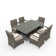 Rectangular 6 - Person 62.99" Long Dining Set with Cushions