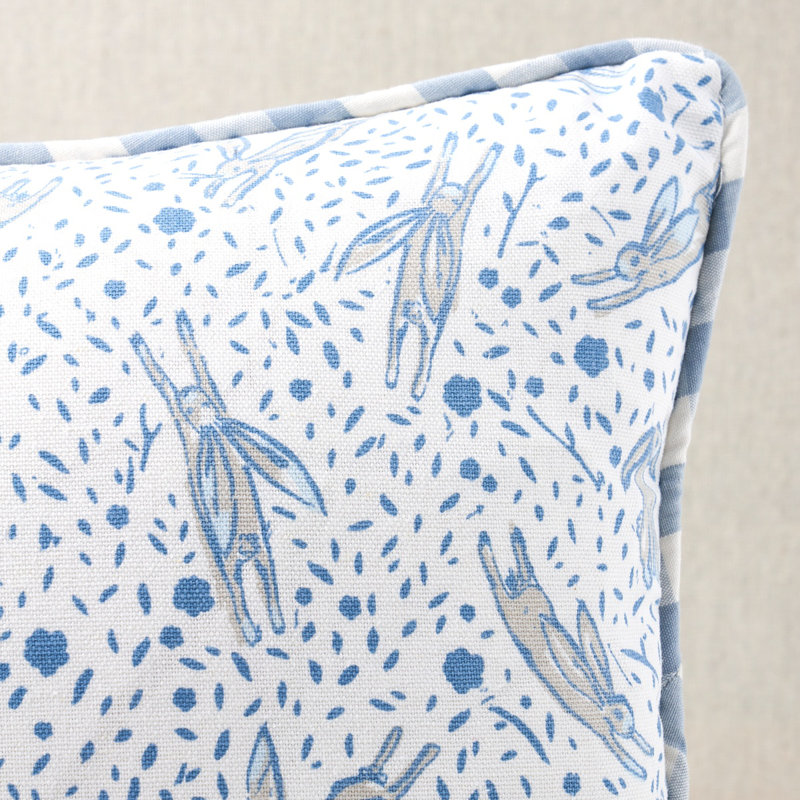Coussin Schumacher x Marie-Chantal, Bleu, H 12 po x l 16 po