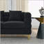 Canapé modulaire surdimensionné de 60 pouces à 2 places, canapé modulaire en tissu confort avec sièges profonds et 2 coussins lombaires, Design moderne