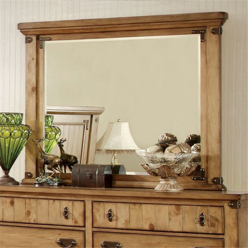 Adames Wood Wall Mirror