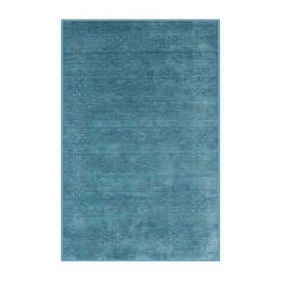 Tapis de zone bleu contemporain