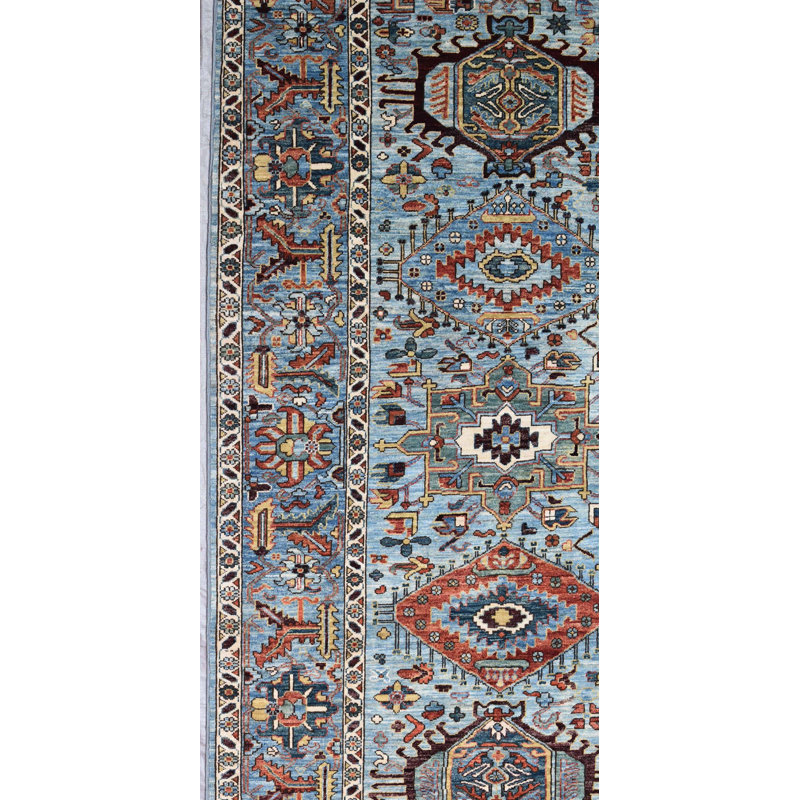 Tapis rectangulaire New Age de conception unique de style afghan New Turkmen