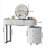 Modern Minimalist Dressing Table With Detachable Mirror And Rotatable Side Cabinet Makeup Table, Easy Assembly Vanity