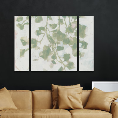 Ensemble de 3 panneaux muraux - Danhui Nai «Dancing Shadows», art mural sur toile pour le salon, la chambre à coucher ou le bureau 