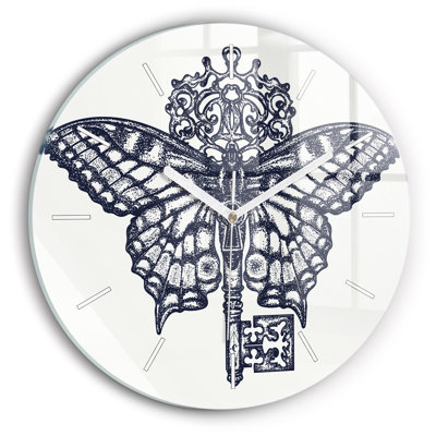 Glass Wall Clock