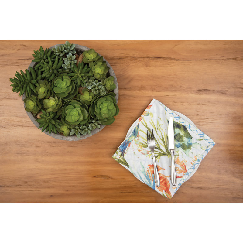 Milie 100% Cotton Nautical Square Napkin
