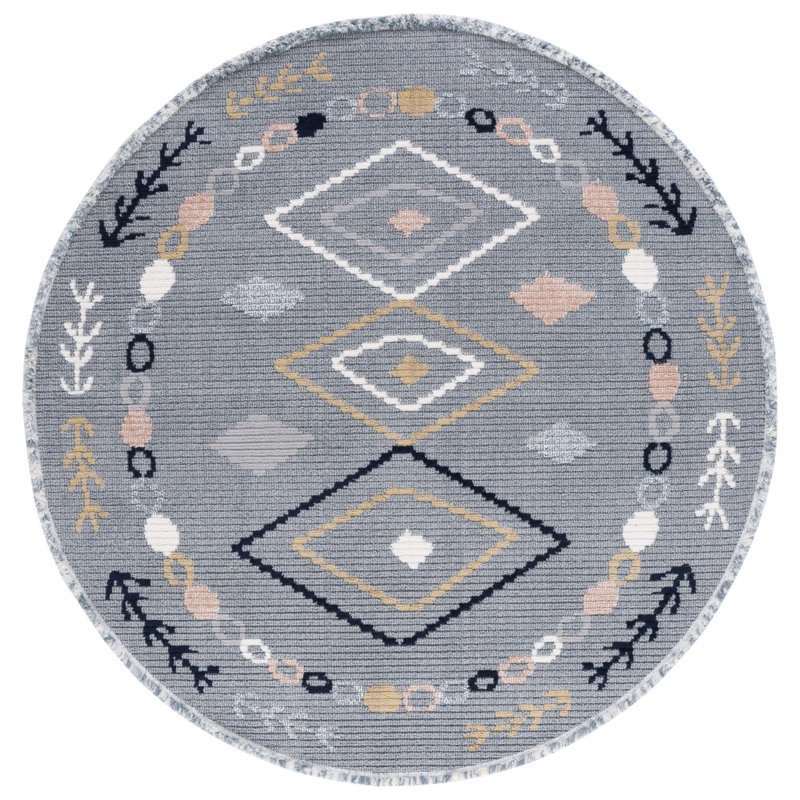 Amajae Performance Southwestern Rug, Round 6'7"