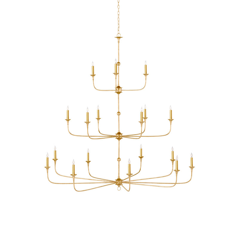 Nottaway 18 - Light Wrought Iron Chandelier