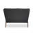 2 SEATER SOFA COUCH LOVESEAT WITH ARMREST