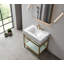 Meuble-lavabo 30 po en marbre de Carrare naturel avec lavabo, structure en acier inoxydable doré et tablette en verre-1572645742-1556390638