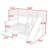 Cleary Twin Over Full 2 Drawer Solid Wood Standard Bunk Bed with Slide and Shelves-1015036240