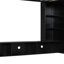 Lit mezzanine simple en bois avec bureau, tablettes multiples et lumière RVB, vert-955846417