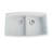 Bluva 33 In. Granite Double Bowl Kitchen Sink In White-120129298