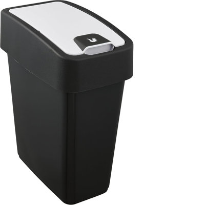 10 Litre Touch Top Outdoor Trash & Recycle Bin