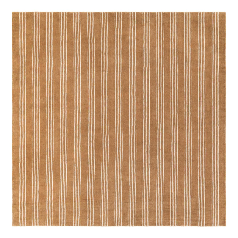 Tapis en laine naturelle Jill Zarin Winchester, Carré 7 pi 10 po
