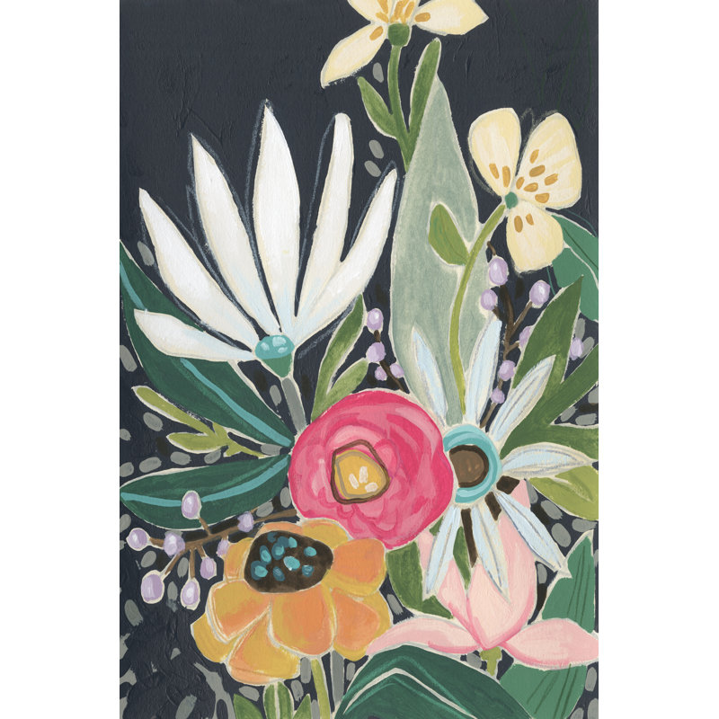 «Garden Interlude II» par June Erica Vess - peinture sur toile tendue, H 30 po x l 20 po