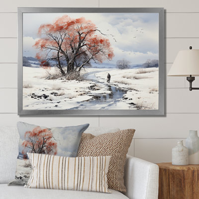 Native Art Winters Solitude I, reproduction d'art sur toile