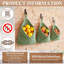 Ensemble de 3 paniers muraux suspendus pour la cuisine Boho Decor